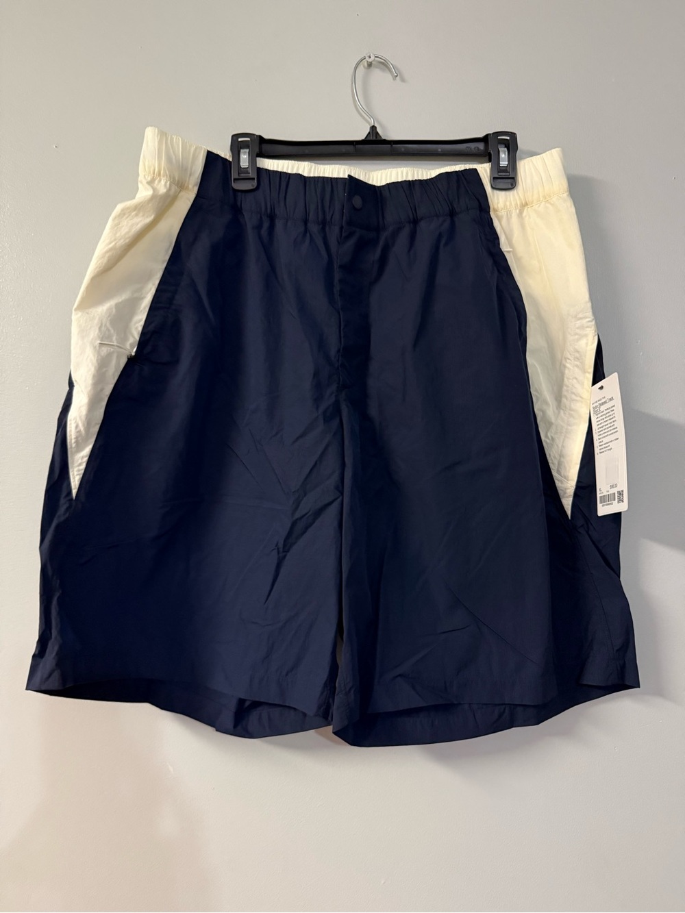 lululemon athletica Navy and Cream Athletic Shorts